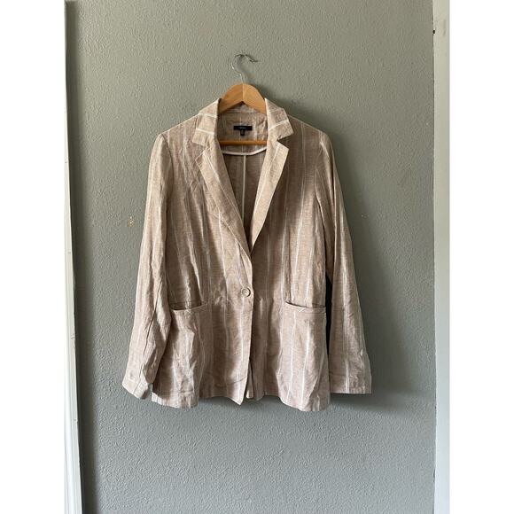 Drew Striped Linen Jacket‎ - Picture 1 of 7